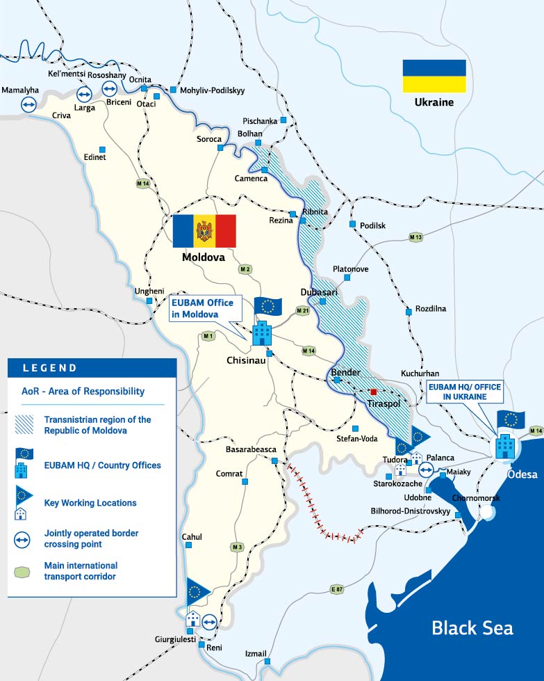 EUBAM area of operation